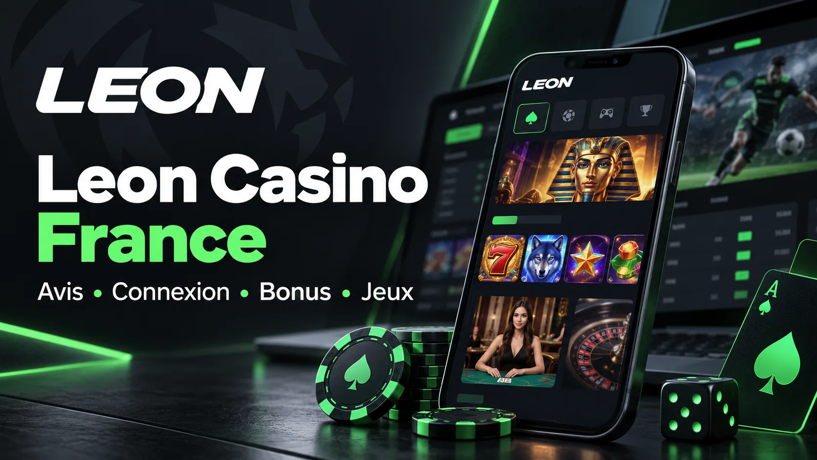 Leon Casino France sur mobile, avec machines à sous, casino en direct et paris sportifs